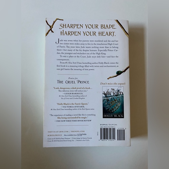 The Cruel Prince Paperback Book - Picture 2 of 3